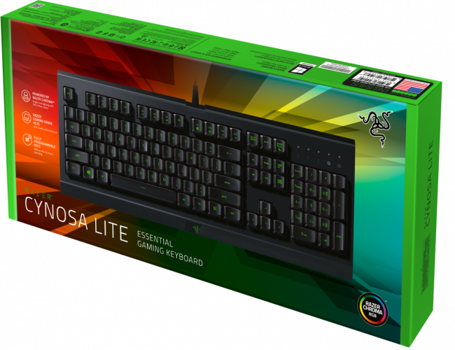 Игровая клавиатура Razer Cynosa Lite Razer Cynosa Lite — для бизнеса и офиса Игровая клавиатура Razer Cynosa Lite Razer Cynosa Lite — для бизнеса и офиса