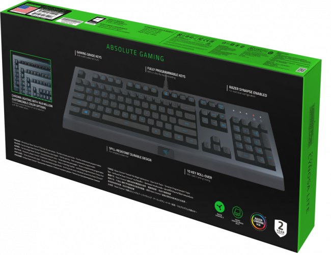 Игровая клавиатура Razer Cynosa Lite Razer Cynosa Lite — для бизнеса и офиса Игровая клавиатура Razer Cynosa Lite Razer Cynosa Lite — для бизнеса и офиса