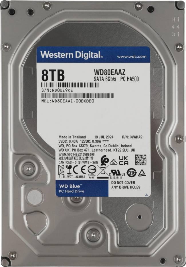 Жесткий диск WD WD80EAAZ — для бизнеса и офиса