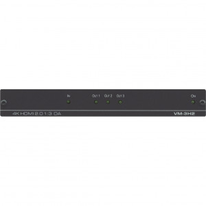 Усилитель-распределитель 1:3 HDMI UHD; поддержка 4K60 4:4:4, HDMI 2.0 Kramer VM-3H2