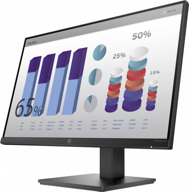 Монитор HP P24q G4 Quad HD — для бизнеса и офиса Монитор HP P24q G4 Quad HD — для бизнеса и офиса