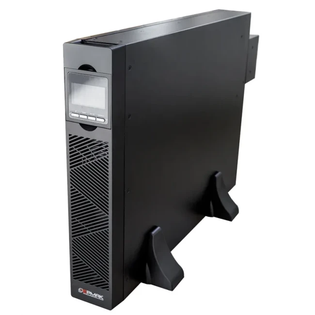 ИБП Ермак Онлайн стоечный 2U, 10000 ВА/10000 Вт, EPO, USB, RS-232, без внутр. АКБ, ШхГхВ 440х625х86.5мм., вес 18кг. ЕРМАК СБП ЕРМАК 220-220.10-Р