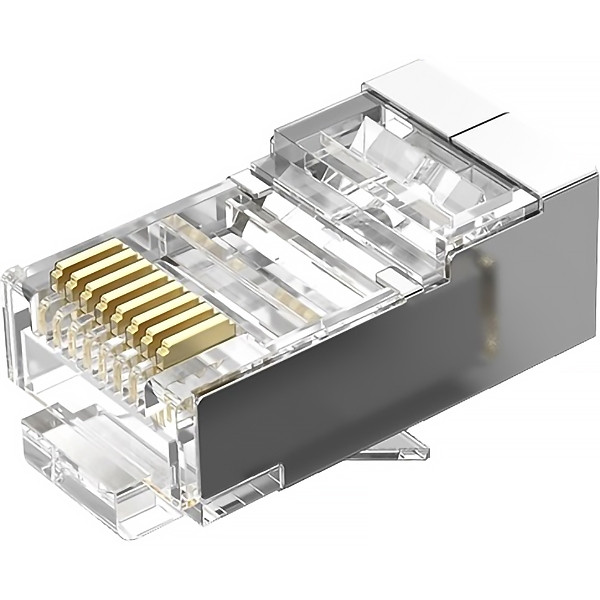 Коннектор Vention RJ45 (8p8c), FTP, cat. 6, под витую пару, экранированный (50шт.) Vention IDCR0-50 — для бизнеса и офиса