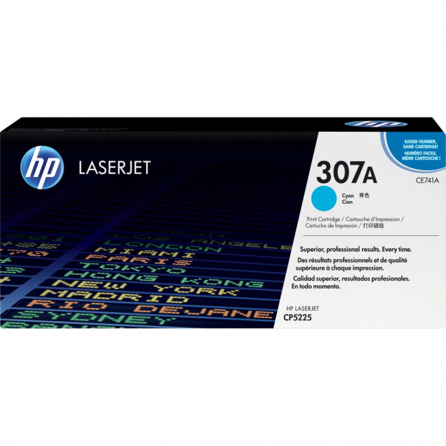 Тонер-картридж HP 307A Cyan Color LaserJet Print Cartridge (CE741A)