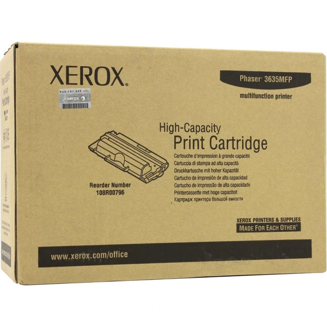 ПРИНТ-КАРТРИДЖ PH 3635MFP, 10K Xerox 108R00796 — для бизнеса и офиса