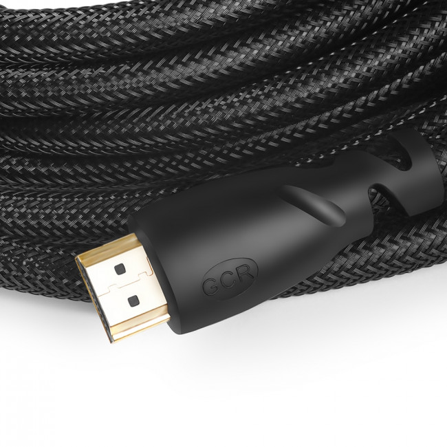 Greenconnect Кабель 1.8m HDMI версия, 2.0 HDR 4:2:2, Ultra HD, 4K 60 fps 60Hz/5K*30Hz, 3D, AUDIO, 18.0 Гбит/с, 28/28 AWG, OD7.3mm, тройной экран, черный нейлон, GCR-HM811-1.8m Greenconnect HDMI (m) - HDMI (m) 1.8м — для бизнеса и офиса
