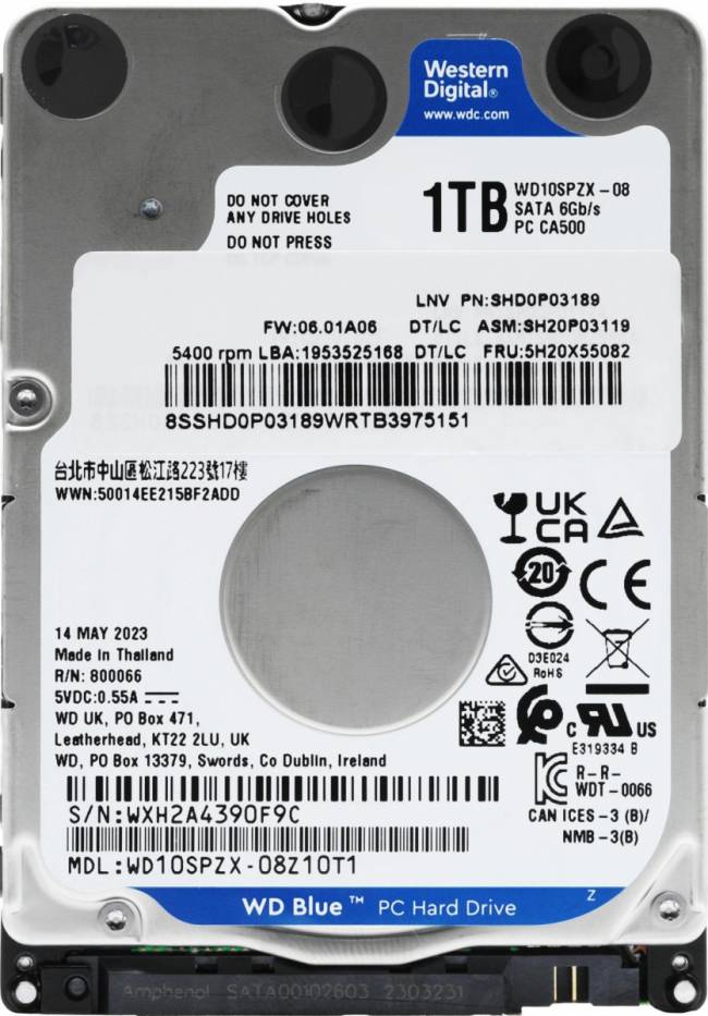 Жесткий диск WD WD10SPZX — для бизнеса и офиса