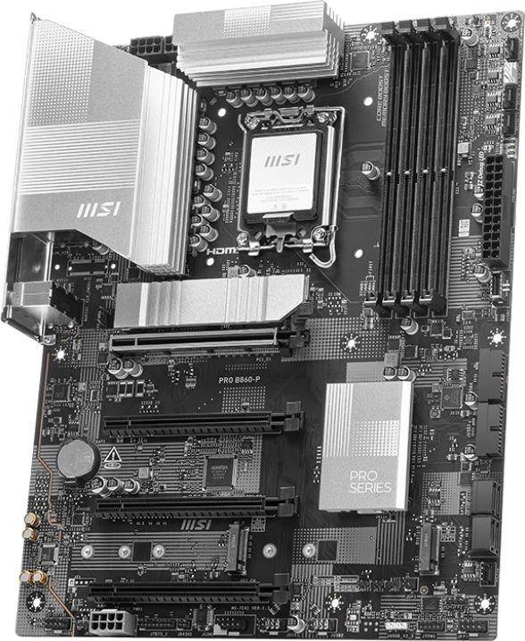 Материнская плата MSI PRO B860-P — для бизнеса и офиса Материнская плата MSI PRO B860-P — для бизнеса и офиса