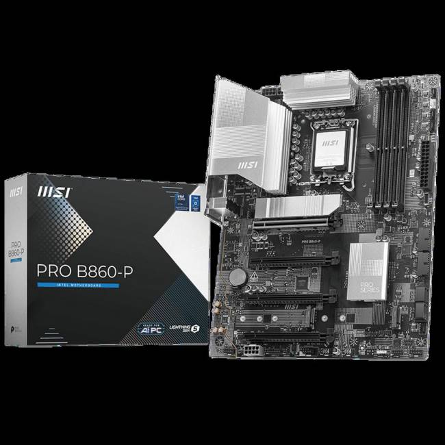 Материнская плата MSI PRO B860-P — для бизнеса и офиса Материнская плата MSI PRO B860-P — для бизнеса и офиса