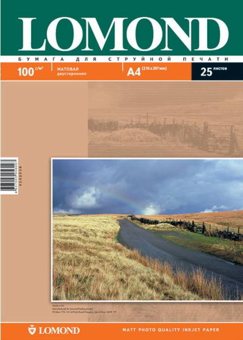 Фотобумага Lomond матовая двусторонняя (0102002), A4, 100 г/м2, 100 л. — для бизнеса и офиса