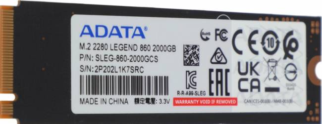 Накопитель SSD ADATA SLEG-860-2000GCS — для бизнеса и офиса