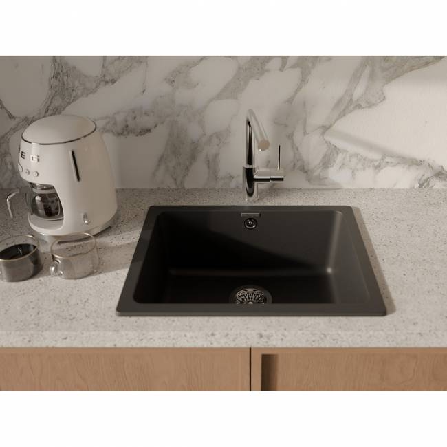 Кухонная мойка RIVELATO Rivelato BERKANA BK-50 nero — для бизнеса и офиса