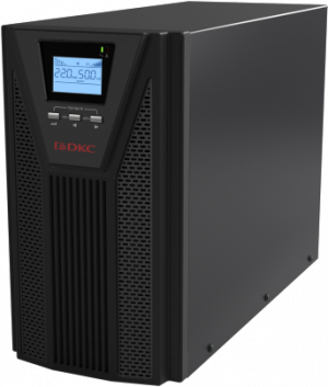 Онлайн ИБП ДКС серии Small Tower, 2000 ВА/1800 Вт, 1/1, 4xSchuko, EPO, USB, RS-232, RJ45, 6x7Ач DKC SMALLT2A10S Small Tower