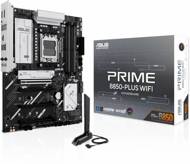 Материнская плата ASUS PRIME B850-PLUS WIFI — для бизнеса и офиса Материнская плата ASUS PRIME B850-PLUS WIFI — для бизнеса и офиса