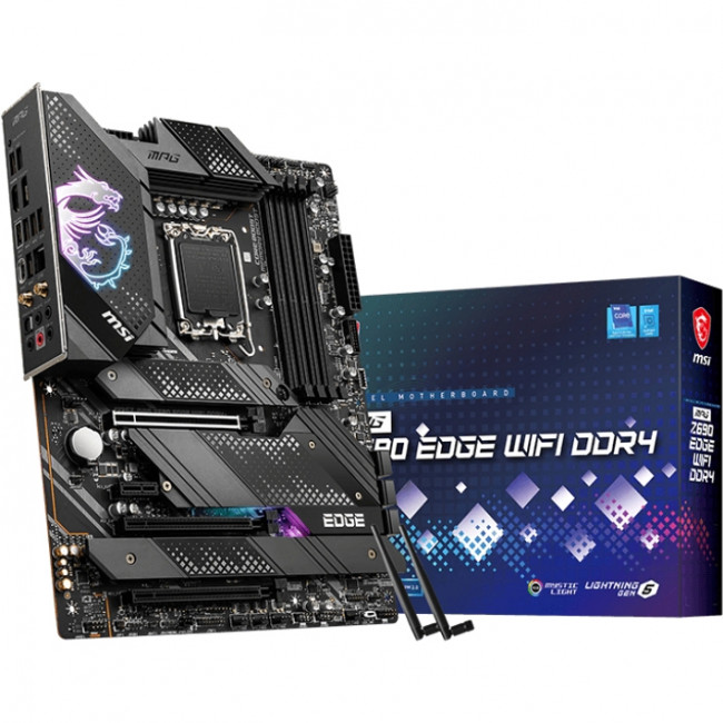 Материнская плата MSI MPG Z690 EDGE WIFI DDR4 — для бизнеса и офиса Материнская плата MSI MPG Z690 EDGE WIFI DDR4 — для бизнеса и офиса