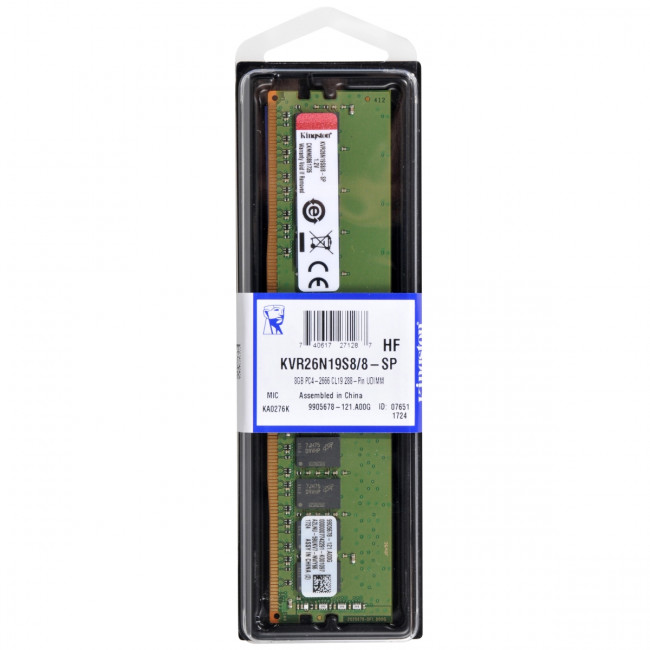 Память оперативная Kingston KVR26N19S8/16 Память оперативная Kingston KVR26N19S8/16