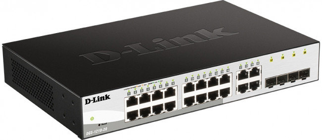Коммутатор D-Link DGS-1210-20/F2A — для бизнеса и офиса