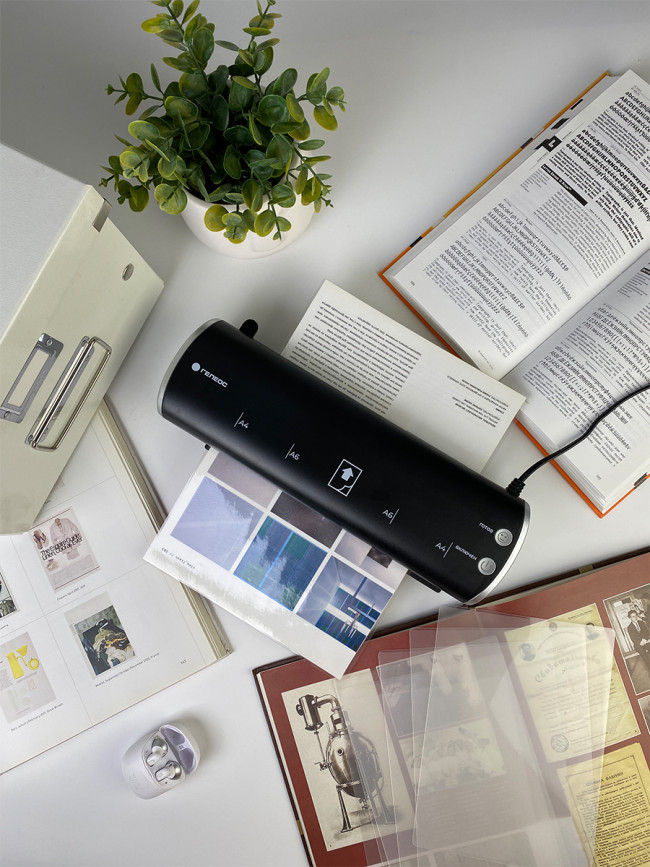 Ламинатор ГЕЛЕОС ЛМ A4 Модерн черный+серебряный Гелеос ЛМ A4 Модерн черный+серебряный — для бизнеса и офиса