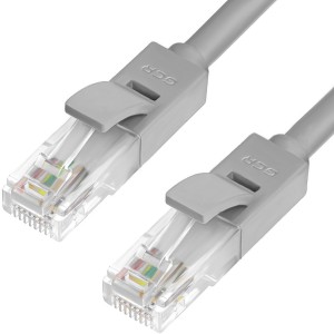 Greenconnect Патч-корд прямой 0.5m UTP кат.6, серый, 24 AWG, литой, GCR-LNC603-0.5m, ethernet high speed, RJ45, T568B Greenconnect RJ45(m) - RJ45(m) Cat. 6 U/UTP PVC 0.5м