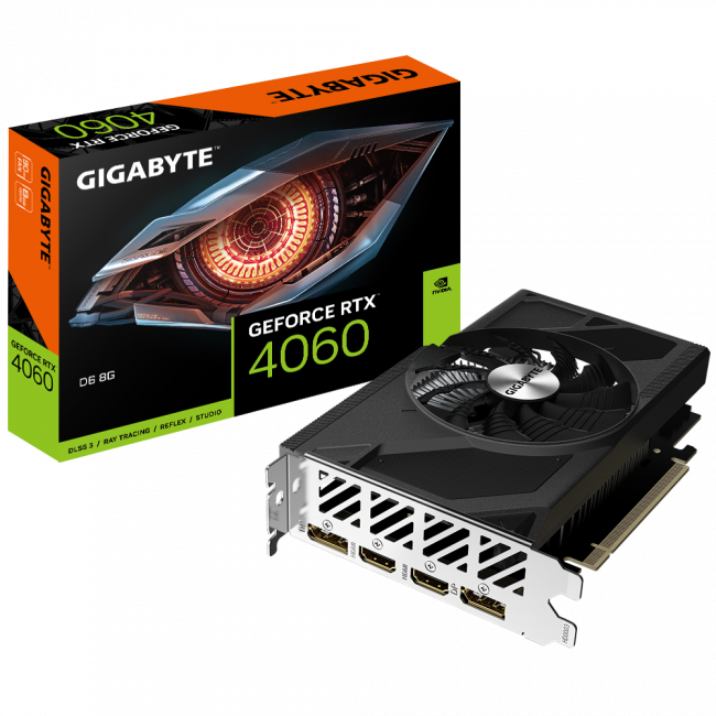 Видеокарта GIGABYTE GV-N4060D6-8GD — для бизнеса и офиса