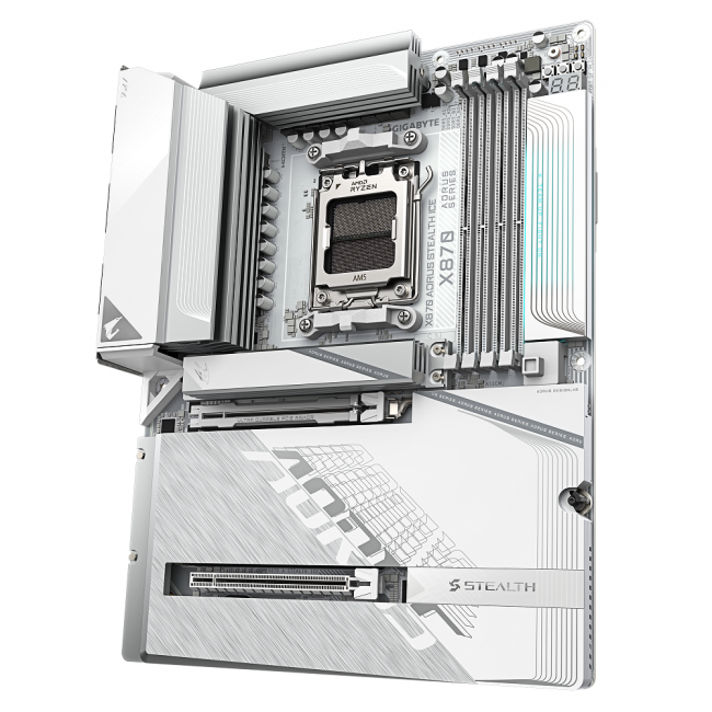 Материнская плата GIGABYTE X870 A STEALTH ICE — для бизнеса и офиса Материнская плата GIGABYTE X870 A STEALTH ICE — для бизнеса и офиса