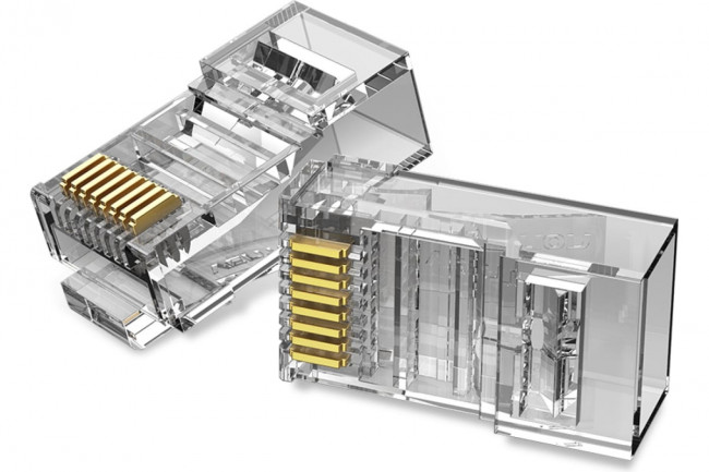 Коннектор Vention RJ45 (8p8c), cat. 6, под витую пару (50шт.) Vention IDDR0-50