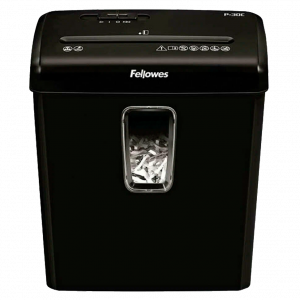 Шредер Fellowes® Powershred® P-30C, DIN P-4, 4х34 мм, 6 лст., 15 лтр. Fellowes FS-60081