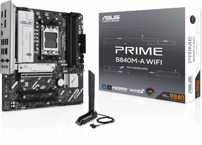 Материнская плата ASUS PRIME B840M-A WIFI — для бизнеса и офиса
