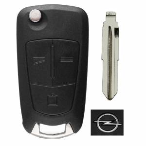 Корпус выкидного ключа OPEL 3 кнопки DAE-4 DW05, с лого (круг)