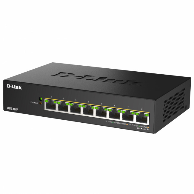 Коммутатор D-Link DMS-108P/A1A — для бизнеса и офиса Коммутатор D-Link DMS-108P/A1A — для бизнеса и офиса