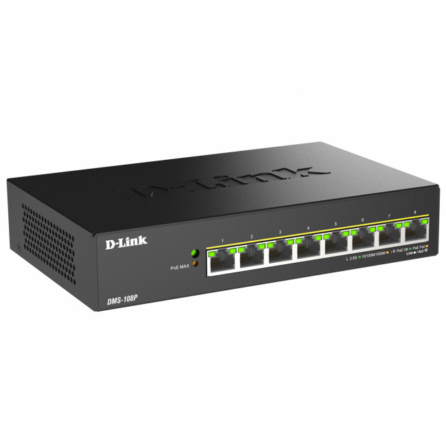 Коммутатор D-Link DMS-108P/A1A — для бизнеса и офиса Коммутатор D-Link DMS-108P/A1A — для бизнеса и офиса