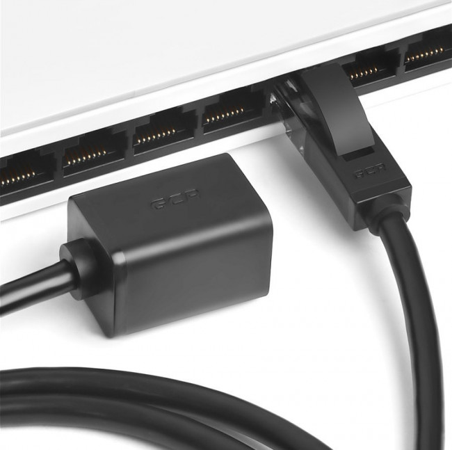 Greenconnect Удлинитель патч-корда прямой 2.0m, FTP медь, кат.6, черный, никелированный коннектор, 24 AWG, Premium ethernet high speed 10 Гбит/с, RJ45, T568B, GCR-51799 Greenconnect RJ45(m) - RJ45(f) Cat. 6 F/UTP PVC 2м чёрный