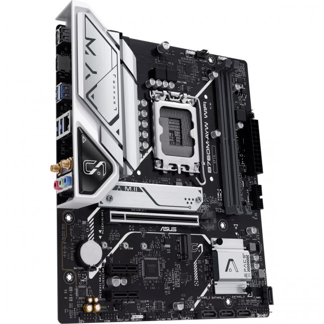 Материнская плата ASUS B760M-AYW WIFI-SI (90MB1FK0-M0UBY0) — для бизнеса и офиса Материнская плата ASUS B760M-AYW WIFI-SI (90MB1FK0-M0UBY0) — для бизнеса и офиса