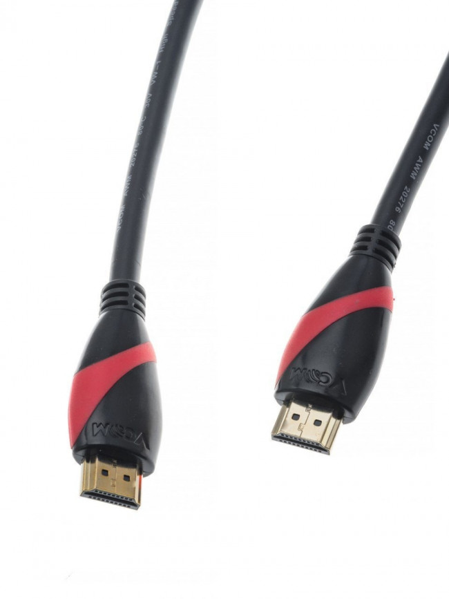 Кабель HDMI 19M/M ver. 2.0 black red, 0.5m VCOM <CG525-R-0.5> VCOM HDMI (m) - HDMI (m) 0.5м
