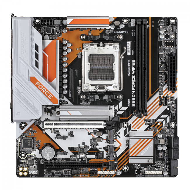 Материнская плата GIGABYTE B850M FORCE WF6E — для бизнеса и офиса Материнская плата GIGABYTE B850M FORCE WF6E — для бизнеса и офиса