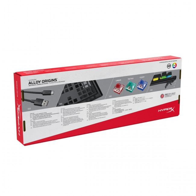 Клавиатура игровая HP HyperX Alloy Origins Full Red (HX-KB6RDX-US) (RUS) (4P4F6AA#ABA) — для бизнеса и офиса