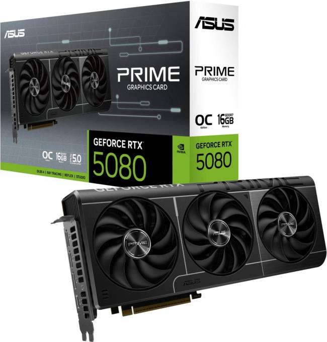 Видеокарта ASUS PRIME-RTX5080-O16G — для бизнеса и офиса