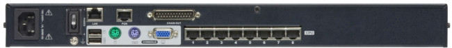 8-портовый KVM-переключатель высокой плотности Over the NET™ Cat 5 ATEN KH1508AI