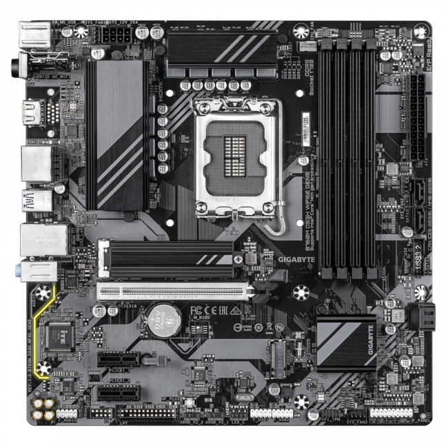 Материнская плата GIGABYTE B760M DS3H WF6E GEN5 — для бизнеса и офиса Материнская плата GIGABYTE B760M DS3H WF6E GEN5 — для бизнеса и офиса