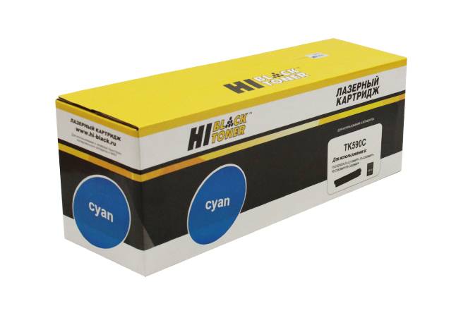 Тонер-картридж Hi-Black (HB-TK-590C) для Kyocera FS-C5250DN/C2626MFP, C, 5K — для бизнеса и офиса