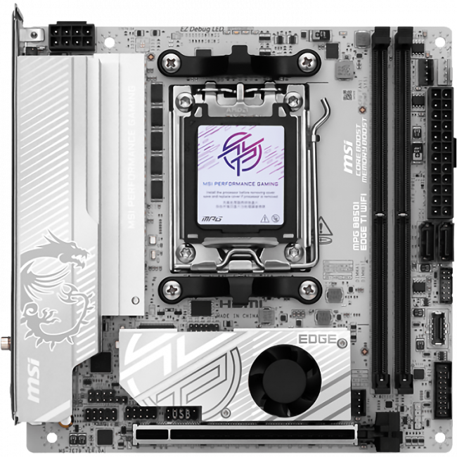 Материнская плата MSI MPG B850I EDGE TI WIFI — для бизнеса и офиса Материнская плата MSI MPG B850I EDGE TI WIFI — для бизнеса и офиса