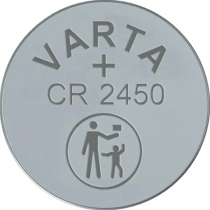 Батарейка Varta ELECTRONICS CR2450 BL1 Lithium 3V (6450) (1/10/100) (1 шт.) Varta PRIMARY LITHIUM CR2450 (06450101401)