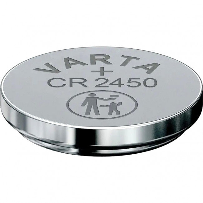 Батарейка Varta ELECTRONICS CR2450 BL1 Lithium 3V (6450) (1/10/100) (1 шт.) Varta PRIMARY LITHIUM CR2450 (06450101401)