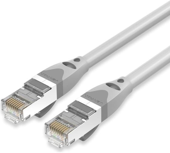 Патч-корд Vention прямой SFTP cat.6A, RJ45 - 0,3м. Серый Vention IBHHAA