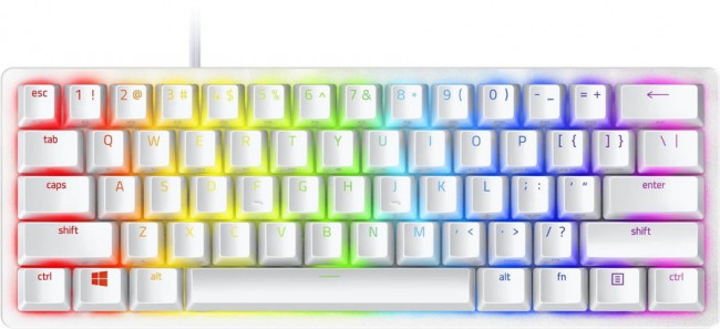Игровая клавиатура Razer Huntsman Mini - Mercury Ed. (Red Switch) - Russian Layout Razer Huntsman Mini