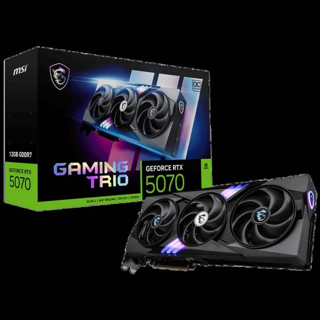 Видеокарта MSI RTX 5070 12G GAMING TRIO OC — для бизнеса и офиса Видеокарта MSI RTX 5070 12G GAMING TRIO OC — для бизнеса и офиса