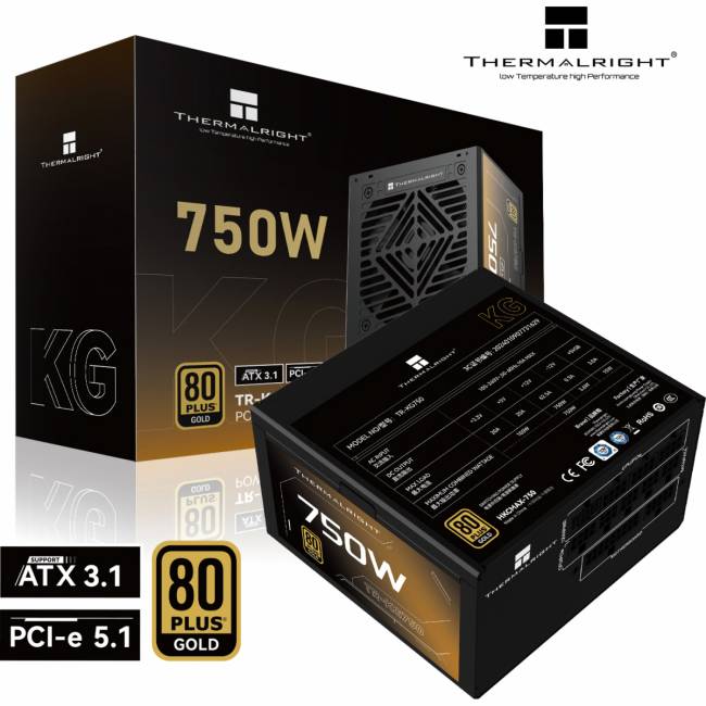 Блок питания 750W Thermalright TR-KG750 — для бизнеса и офиса Блок питания 750W Thermalright TR-KG750 — для бизнеса и офиса