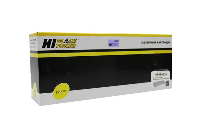 Тонер-картридж Hi-Black (HB-46490629) для OKI C532/C542/MC573/MC563, Y, 6K — для бизнеса и офиса