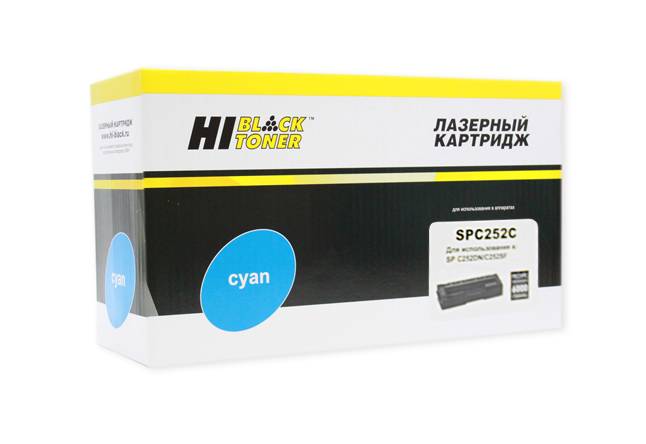 Картридж Hi-Black (HB-SPC252C) для Ricoh Aficio SPC252DN/C252SF/SPC262DNw/SPC262SFNw, C, 6K — для бизнеса и офиса