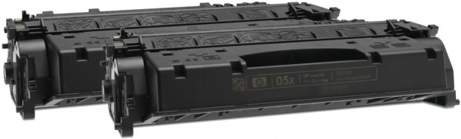 Тонер-картридж набор из 2 шт HP 05X Black Dual Pak LaserJet Toner Cartridge (CE505XD) — для бизнеса и офиса